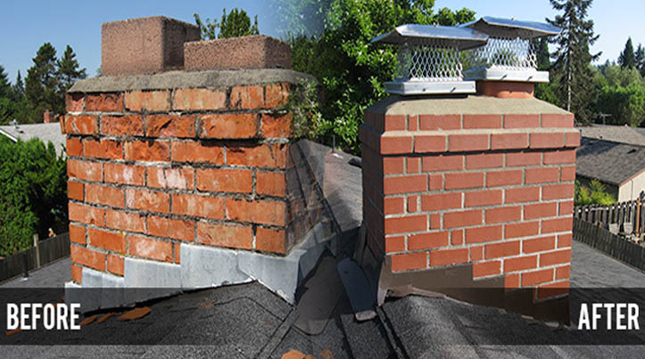 Weather Damaged Chimney Repair Trentham 